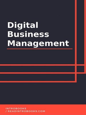 cover image of Digital Business Management